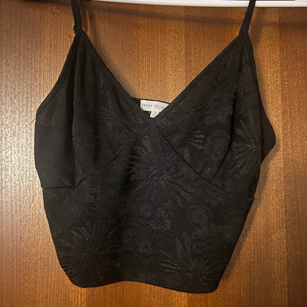 Heart Hips Black V-Neck Top
